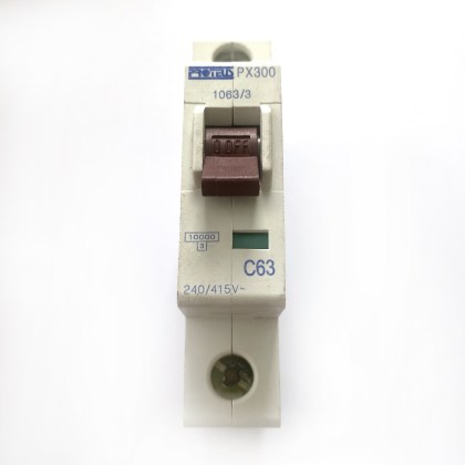 Proteus Geyer PX300 1063/3 C63 63A 63 Amp MCB Circuit Breaker Type C